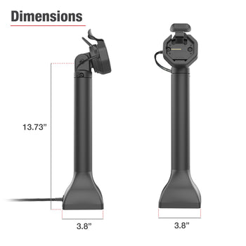 RAM-GDS-DOCK-D11-14-U3E:RAM-GDS-DOCK-D11-14-U3E_5:GDS Uni-Conn™ Powered 14" Pedestal Dock with PoE