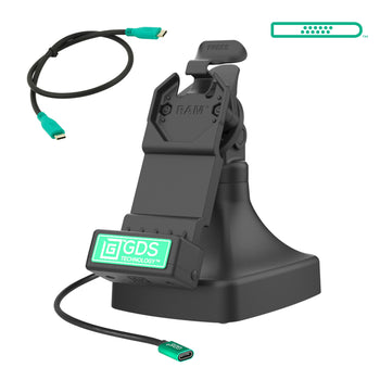 RAM-GDS-DOCK-D14-U1C:RAM-GDS-DOCK-D14-U1C_1:GDS Uni-Conn™ Tilt & Swivel Dock with USB-C