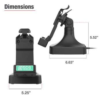 RAM-GDS-DOCK-D14-U1C-2A:RAM-GDS-DOCK-D14-U1C-2A_6:GDS Uni-Conn™ Tilt & Swivel Dock with USB-C + Data