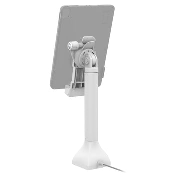 RAM-GDS-DOCKLR-D11-14-U1E-GRY:RAM-GDS-DOCKLR-D11-14-U1E-GRY_3:GDS Uni-Conn™ 14" Locking Pedestal Dock with PoE - Gray