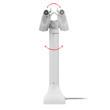 RAM-GDS-DOCKLR-D11-14-U3C-GRY:RAM-GDS-DOCKLR-D11-14-U3C-GRY_4:GDS Uni-Conn™ Powered 14" Locking Pedestal Dock with USB-C - Gray