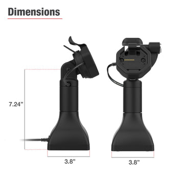 RAM-GDS-DOCKLR-D11-7-U3E:RAM-GDS-DOCKLR-D11-7-U3E_5:GDS Uni-Conn™ Powered 7" Locking Pedestal Dock with PoE