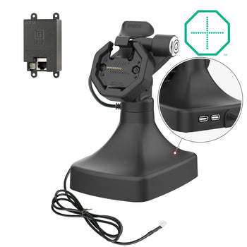 RAM-GDS-DOCKLR-D14-U3E-2A:RAM-GDS-DOCKLR-D14-U3E-2A_1:GDS Uni-Conn™ Powered Locking Tilt & Swivel Dock with PoE + Data