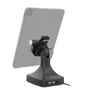 RAM-GDS-DOCKLR-D14-U3E-2A:RAM-GDS-DOCKLR-D14-U3E-2A_4:GDS Uni-Conn™ Powered Locking Tilt & Swivel Dock with PoE + Data