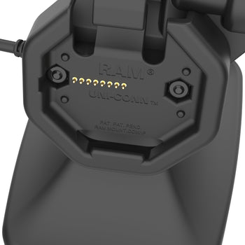 RAM-GDS-DOCKLR-D14-U3E-2A:RAM-GDS-DOCKLR-D14-U3E-2A_6:GDS Uni-Conn™ Powered Locking Tilt & Swivel Dock with PoE + Data