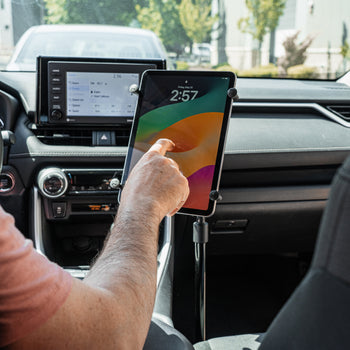 RAM-316-HD-NABU:RAM-316-HD-NABU_4:RAM Pod HD™ Vehicle Base with 12" Aluminum Rod and Ball