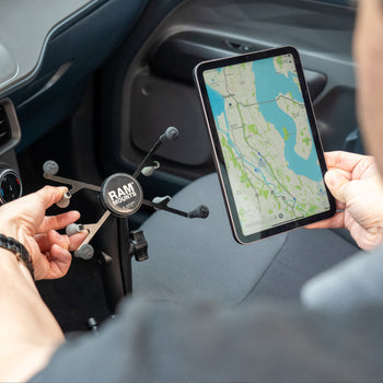 RAM-B-407-C-UN8U:RAM-B-407-C-UN8U_6:RAM X-Grip Mount with RAM Tough-Wedge™ for 7"-8" Tablets - Long Arm