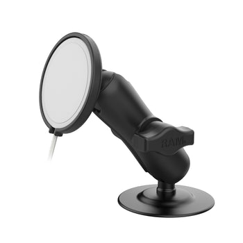 RAP-B-378-AP-MAG-1U:RAP-B-378-AP-MAG-1U_1:RAM Flex Adhesive Double Ball Mount for Apple 25W MagSafe