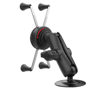 RAP-B-378-UN10RU:RAP-B-378-UN10RU_3:RAM Rotating X-Grip Large Phone Mount with Flex Adhesive Base
