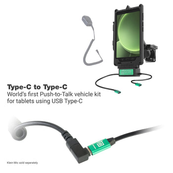 RAM-GDS-U1-SAM90-KIT4:RAM-GDS-U1-SAM90-KIT4_2:GDS Uni-Conn™ Klein VALOR PTT Vehicle Bundle for Samsung Tab Active5