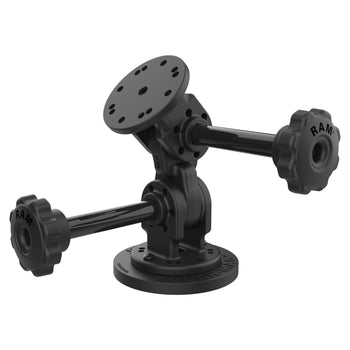 RAP-101-PV4-2P-MAG88U:RAP-101-PV4-2P-MAG88U_1:RAM Dual 90-Degree Pivot Magnetic Mount with Knob