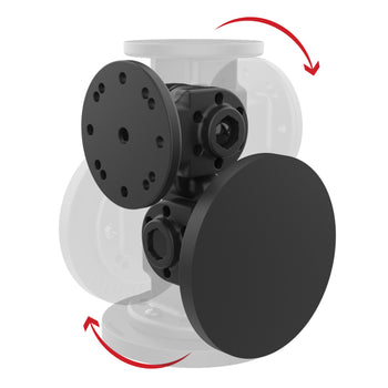 RAP-101-PV4-2P-NK-MAG88U:RAP-101-PV4-2P-NK-MAG88U_2:RAM Dual 90-Degree Pivot Magnetic Mount