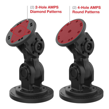 RAP-101-PV4-2P-NK-MAG88U:RAP-101-PV4-2P-NK-MAG88U_4:RAM Dual 90-Degree Pivot Magnetic Mount