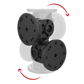 RAP-101-PV4-2P-NKU:RAP-101-PV4-2P-NKU_2:RAM Dual 90-Degree Pivot Mount