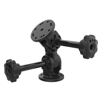 RAP-101-PV4-2PU:RAP-101-PV4-2PU_1:RAM Dual 90-Degree Pivot Mount with Knob