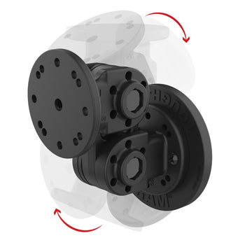 RAP-101-PV4-2S-NK-MAG88U:RAP-101-PV4-2S-NK-MAG88U_2:RAM Dual Straight Pivot Magnetic Mount