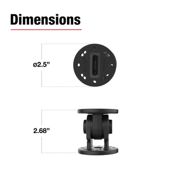 RAP-101-PV4-NKU:RAP-101-PV4-NKU_3:RAM Single Pivot Mount