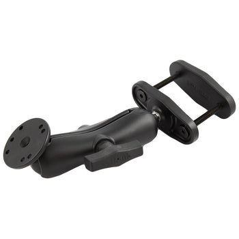 RAM-101U-247-25:RAM-101U-247-25_1:RAM 2.5" Square Post Clamp Mount with Round AMPS Plate - Medium Arm
