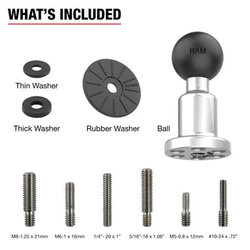 RAM-B-463-GU:RAM-B-463-GU_3:RAM Gim-Ball™ Fishfinder Gimbal Base Adapter
