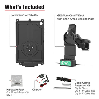 RAM-GDS-U1-SAM88-KIT4:RAM-GDS-U1-SAM88-KIT4_4:GDS Uni-Conn™ Vehicle Bundle + Single USB-C for Samsung Tab A9+