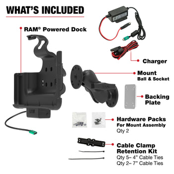 RAM-101-225B2-SAM52CP-V7CU:RAM-101-225B2-SAM52CP-V7CU_5:RAM Powered Dock & Dashboard Mount for Samsung Tab Active5 Pro & 4 Pro