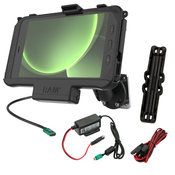 RAM-101-225B2-SAM60CP-V7CU:RAM-101-225B2-SAM60CP-V7CU_1:RAM EZ-Roll'r™ USB-C Powered Mount for Samsung Tab Active5 & 3