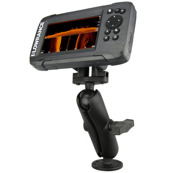 RAM-101-LO12:RAM-101-LO12_1:RAM Double Ball Mount for Lowrance Eagle 4 & 5, Hook² & Reveal 5