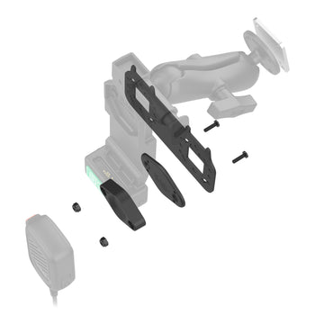 RAM-101-MIC4-508U:RAM-101-MIC4-508U_3:RAM® Short Bracket for PTT Microphones with Magnetic Adapter