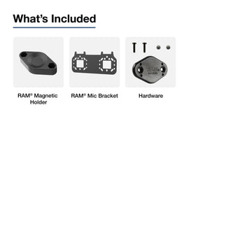 RAM-101-MIC4-508U:RAM-101-MIC4-508U_5:RAM® Short Bracket for PTT Microphones with Magnetic Adapter