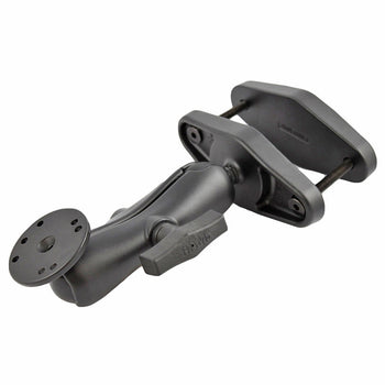 RAM-101U-247-4:RAM-101U-247-4_1:RAM 4" Square Post Clamp Mount with Round AMPS Plate - C Size