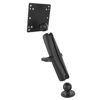 RAM-101U-D-246:RAM-101U-D-246_2:RAM Double Ball Mount with 100x100mm VESA Plate - C Size Long