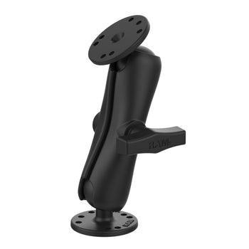 RAM-101:RAM-101_1:RAM Double Ball Mount with Two Round Plates - C Size Medium