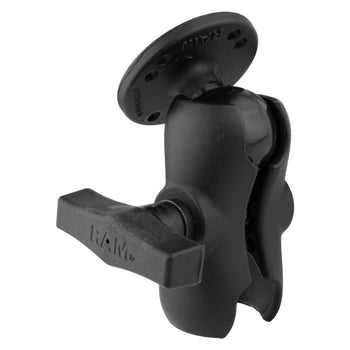RAM-103U-B:RAM-103U-B_2:RAM® Double Socket Arm with Round Ball Plate - C Size Short