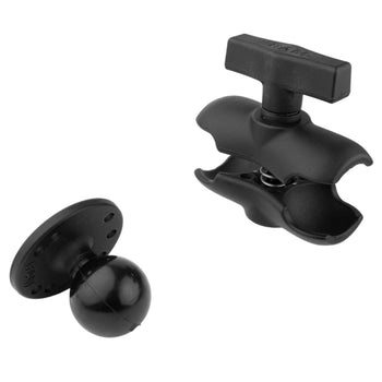 RAM-103U-B:RAM-103U-B_3:RAM® Double Socket Arm with Round Ball Plate - C Size Short