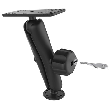 RAM-111U-DL:RAM-111U-DL_1:RAM Universal Marine Electronic Mount with Key Lock Knob