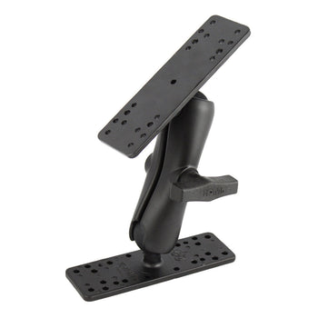 RAM-133AU:RAM-133AU_1:RAM Double Ball Mount with Two Marine Electronic Plates