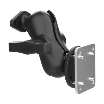 RAM-138-B-225B2U:RAM-138-B-225B2U_2:RAM Dashboard Mount with Backing Plate & Diamond Plate - C Size Short