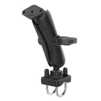 RAM-138U-235:RAM-138U-235_1:RAM Double U-Bolt Rail Mount for Smaller Rails with Diamond Plate