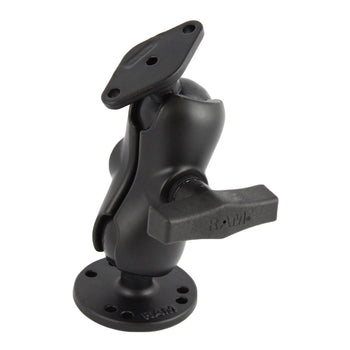RAM-138U-B:RAM-138U-B_1:RAM Double Ball Mount with Diamond Plate Adapter - Short