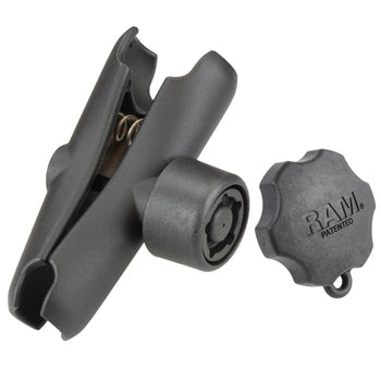 RAM-201-S-KEY5U:RAM-201-S-KEY5U_1:RAM Double Socket Arm with RAM Pin-Lock™ 5-Pin Security Knob