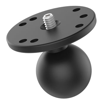 RAM-202A:RAM-202A_1:RAM Ball Adapter with Round Plate and 1/4"-20 Threaded Stud - C Size