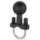 RAM® Handlebar U-Bolt Base for Rails 1" to 1.25" in Diameter - C Size