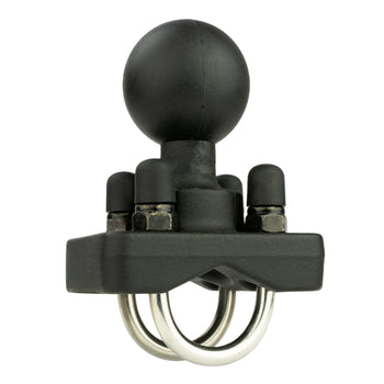 RAM-235-2U:RAM-235-2U_2:RAM Double U-Bolt Ball Base for .75" - 1" Rails