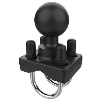 RAM-235U:RAM-235U_2:RAM Double U-Bolt Ball Base for 1" - 1.25" Rails - C Size