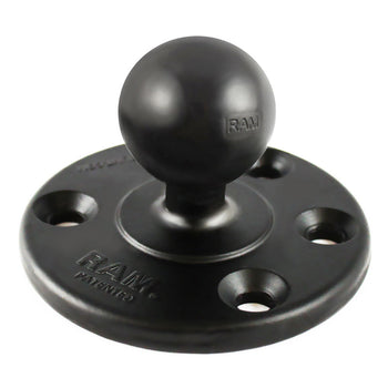 RAM-240U-IN1:RAM-240U-IN1_2:RAM® Large Round Plate with Ball and Steel Reinforced Bolt