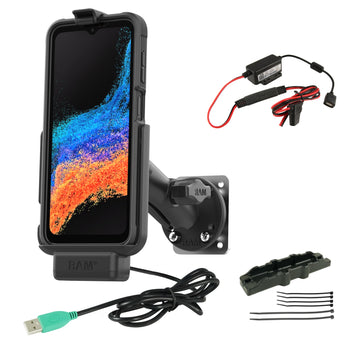 RAM-B-101-225B2-SAM84-V7B1U:RAM-B-101-225B2-SAM84-V7B1U_1:RAM EZ-Roll'r™ Dock & Dashboard Mount for Samsung XCover7 Pro & 6 Pro