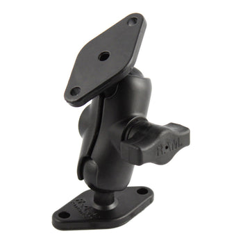 RAM-B-102U-A:RAM-B-102U-A_1:RAM Double Ball Diamond Plate Mount - B Size Short