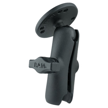 RAM-B-103U:RAM-B-103U_2:RAM Double Socket Arm with Round Plate - B Size Medium