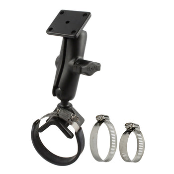 RAM-B-108-40U:RAM-B-108-40U_1:RAM Double Ball Hose Clamp Kit 1" - 3" with AMPS Plate - Medium