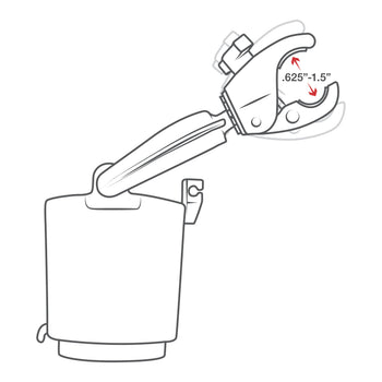 RAM-B-132-400:RAM-B-132-400_8:RAM Level Cup™ 16oz Drink Holder with RAM Tough-Claw™ Mount